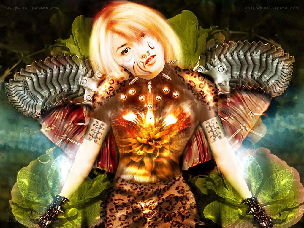 cybernetic figure with glowing core