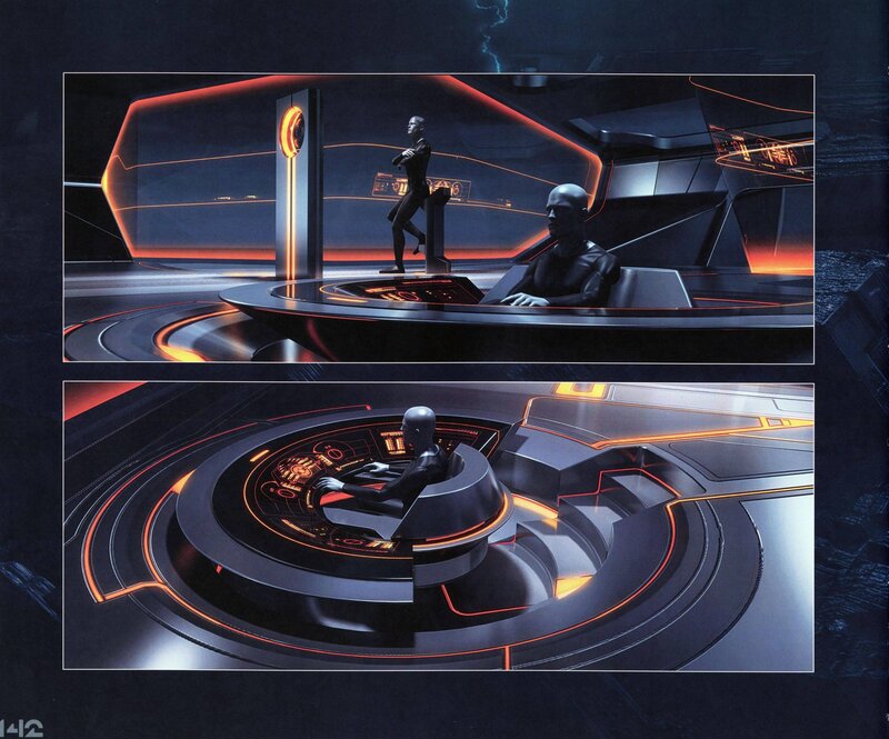 Cybernetic Figures in Cockpit