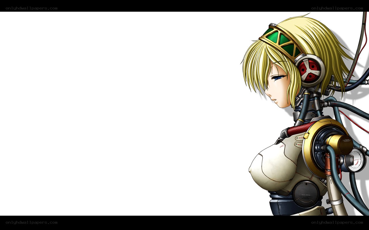 cybernetic girl character