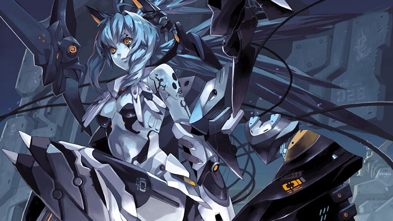 cybernetic girl with mechanical wings