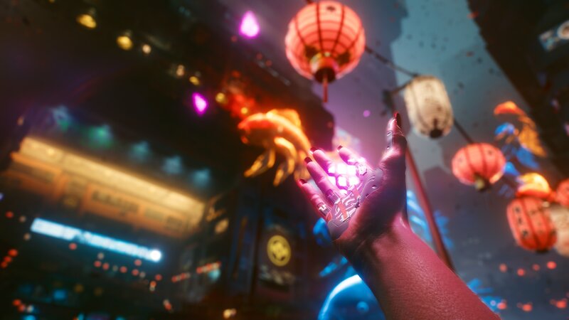 Cybernetic Hand Holding Light