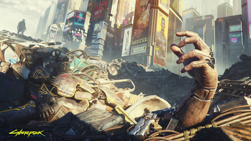 Cybernetic Hand in Debris