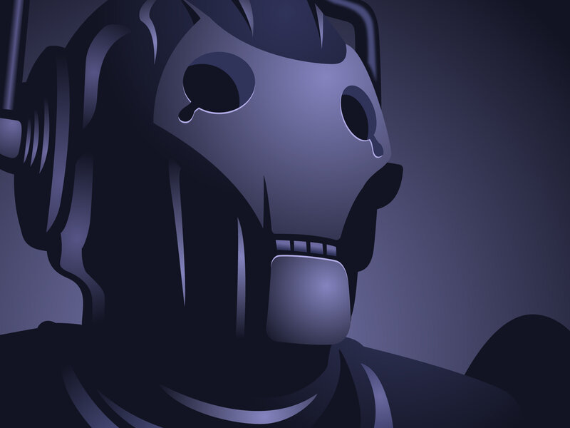 cybernetic head close-up