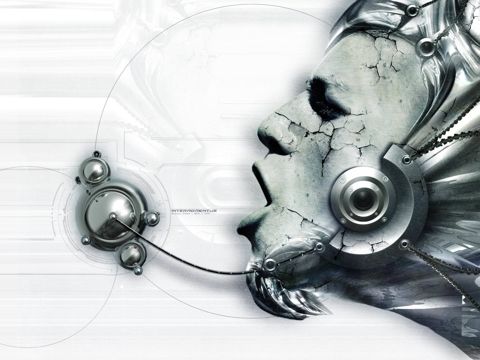 cybernetic head profile
