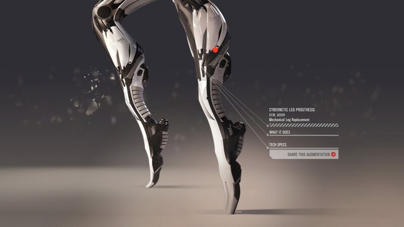 Cybernetic Leg Prosthesis — White