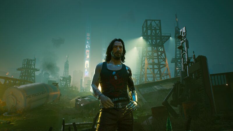 Cybernetic Man in Industrial Zone
