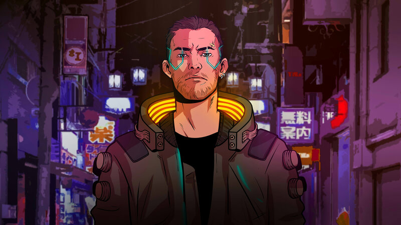 Cybernetic Man in Jacket