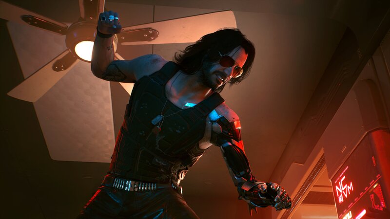 Cybernetic Man in Room