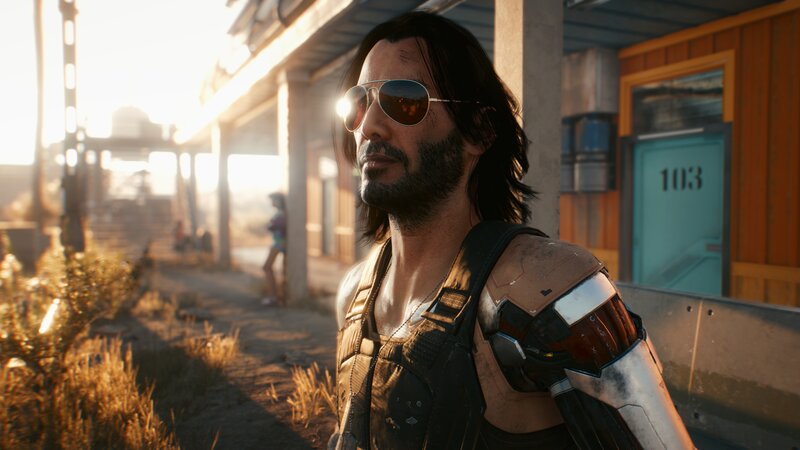 Cybernetic Man in Sunglasses