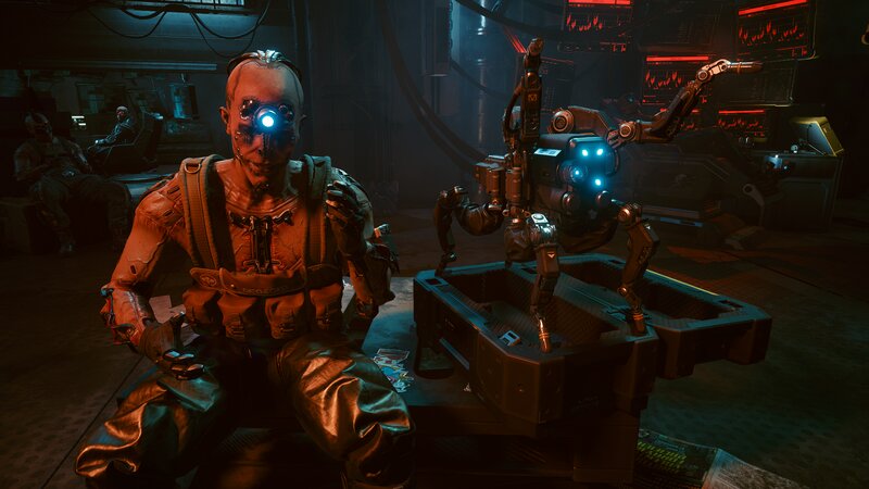 Cybernetic Man with Robot — Black