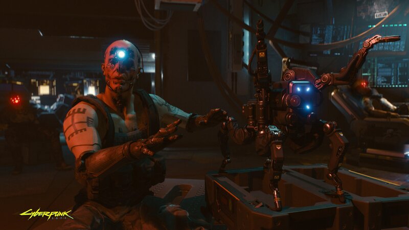 Cybernetic Man with Robot