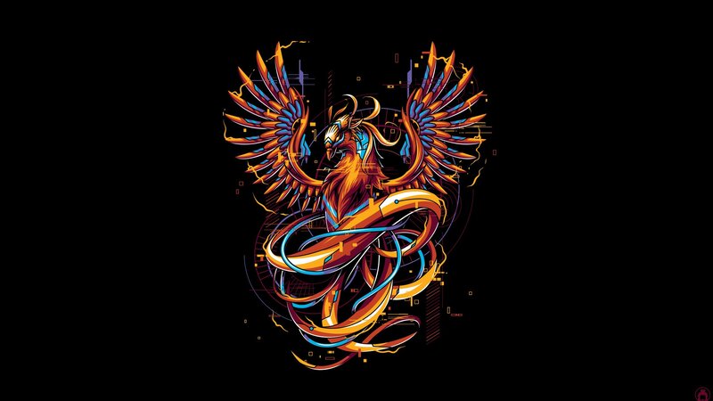Cybernetic Phoenix — Black