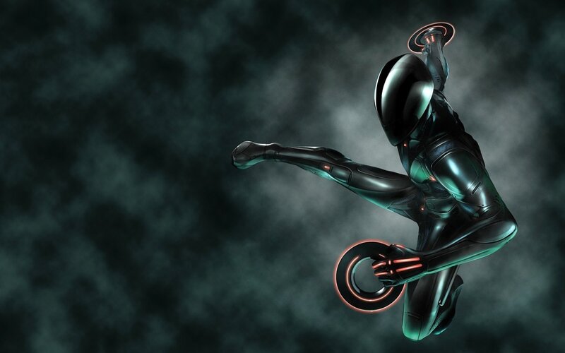 Cybernetic Rider in Motion