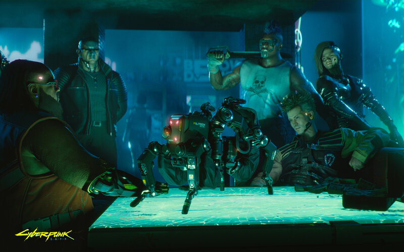 Cybernetic Robot on Table