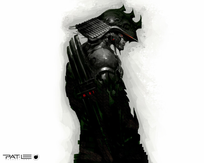 cybernetic samurai warrior