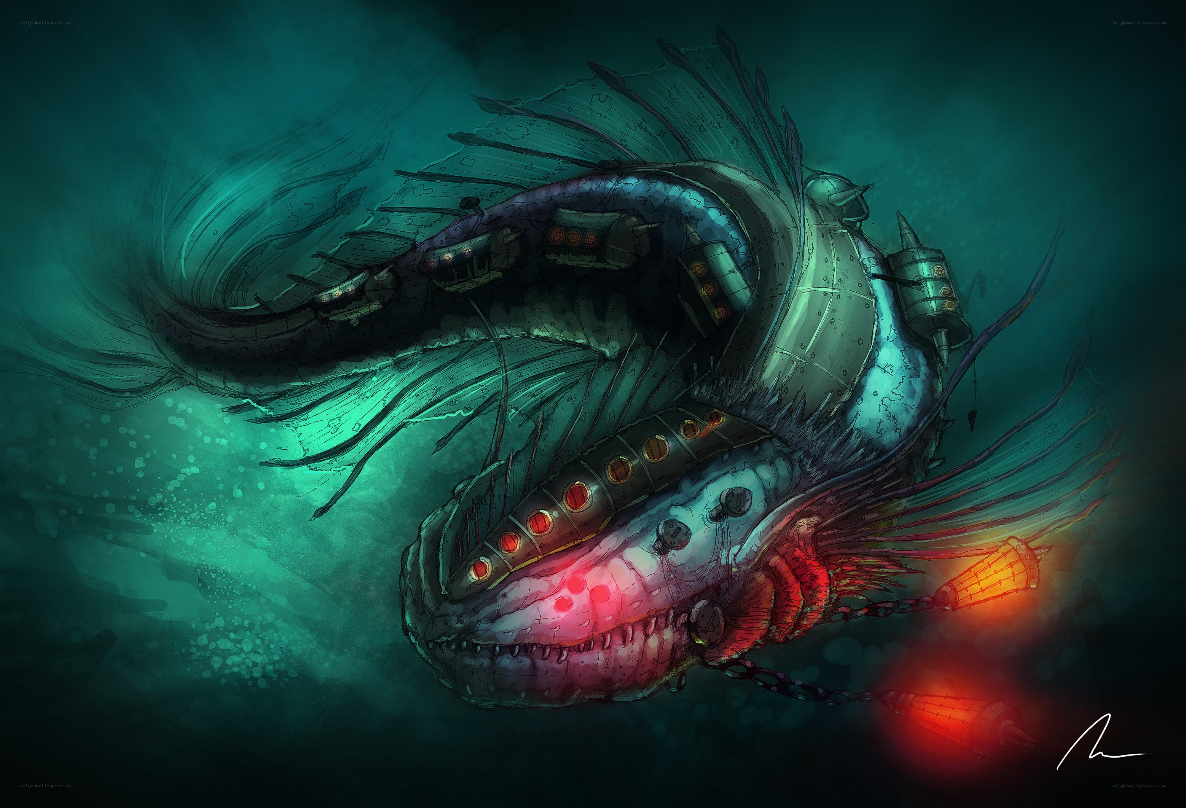cybernetic sea monster