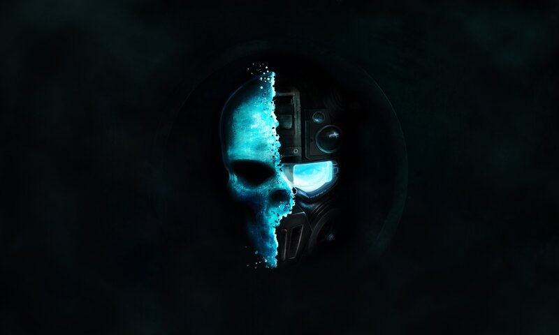 cybernetic skull logo