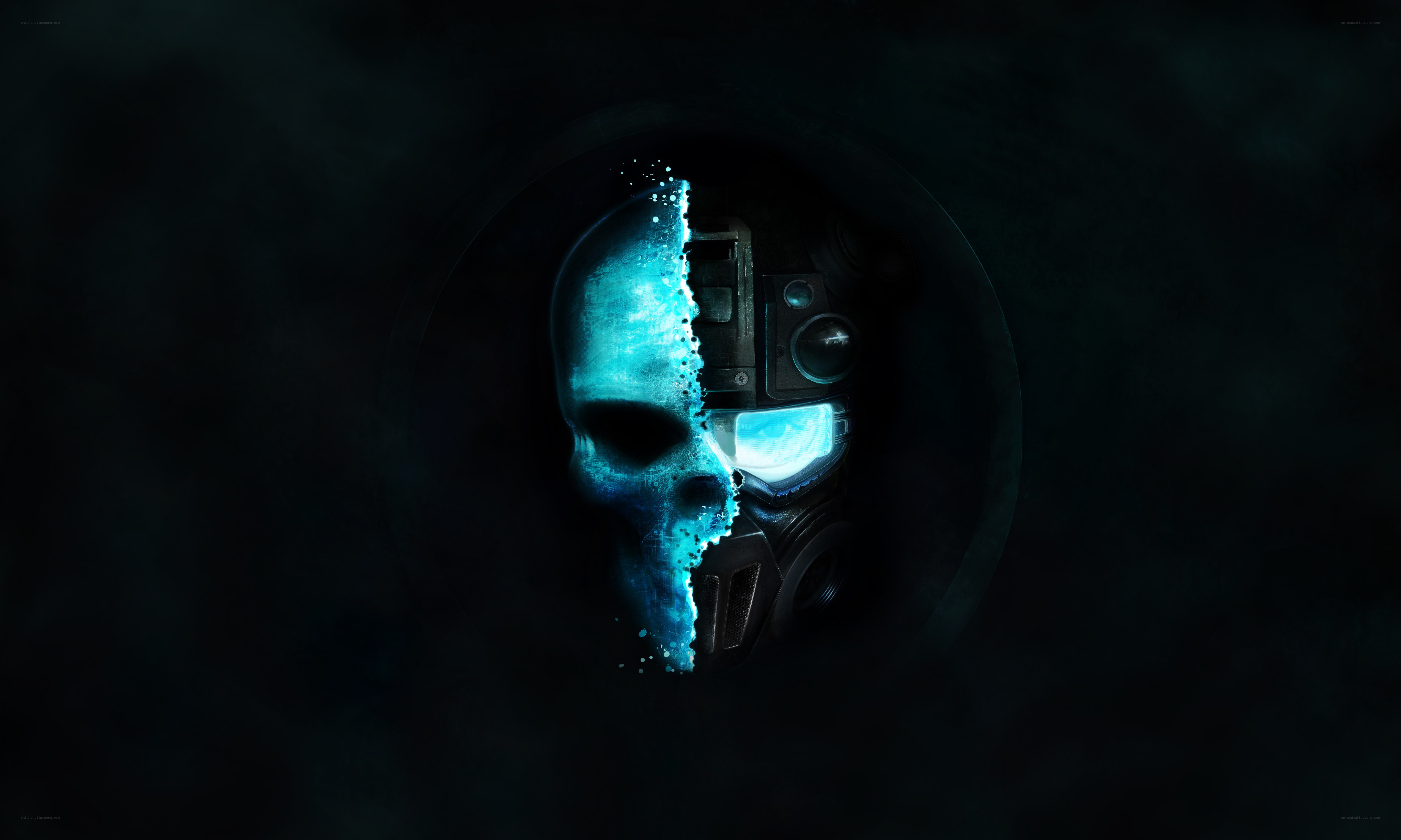 cybernetic skull logo