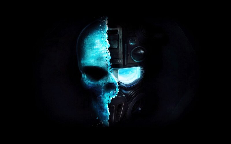cybernetic skull logo