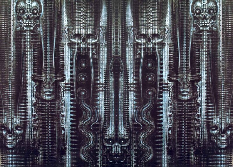 cybernetic skull patterns