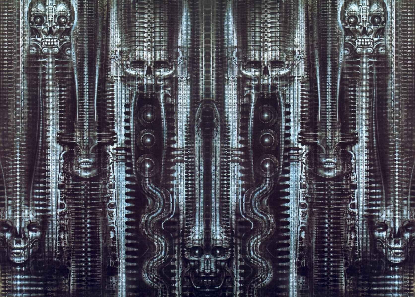 cybernetic skull patterns