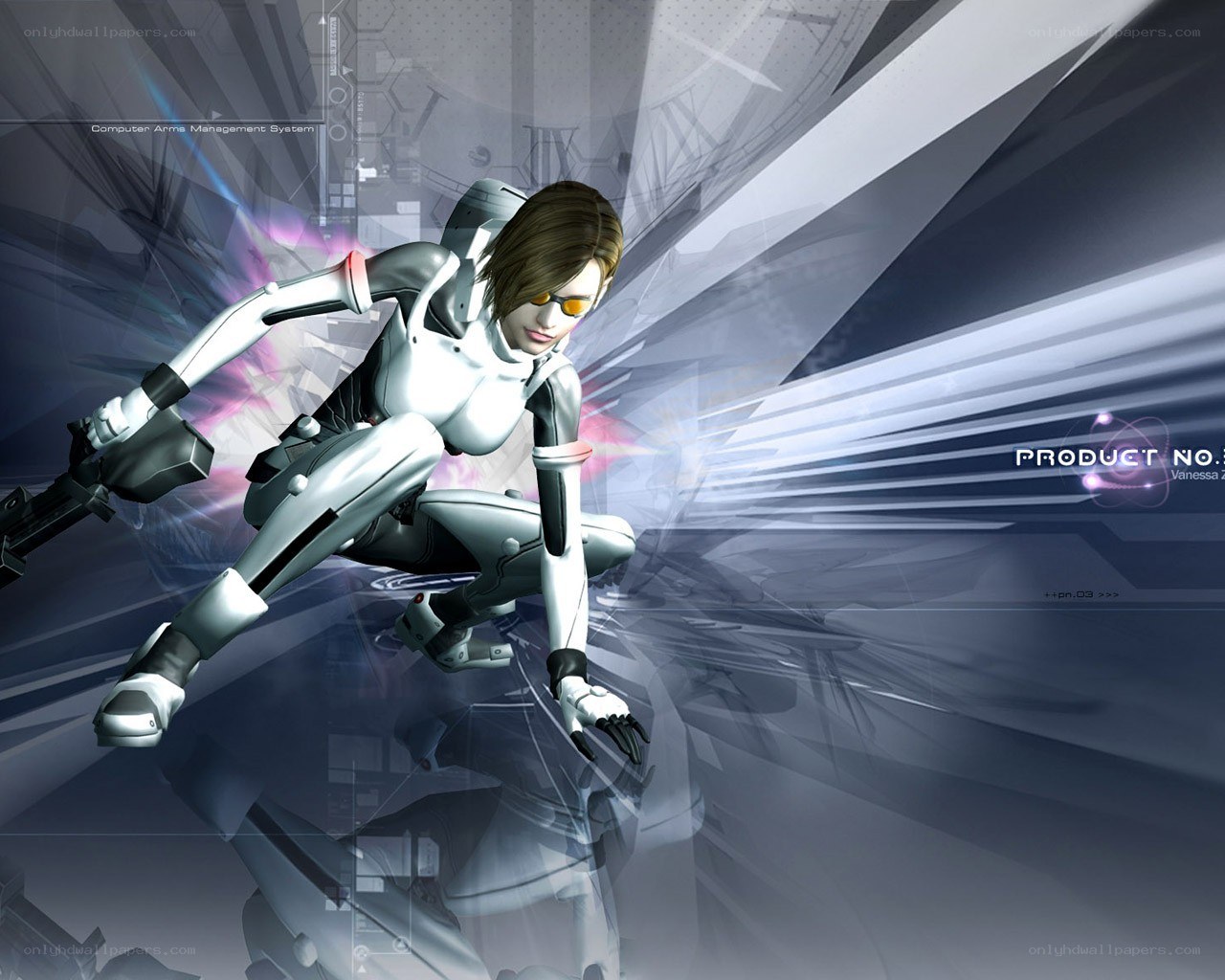 cybernetic soldier in action