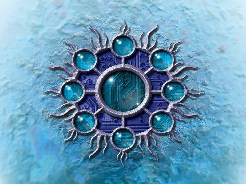 cybernetic sun symbol