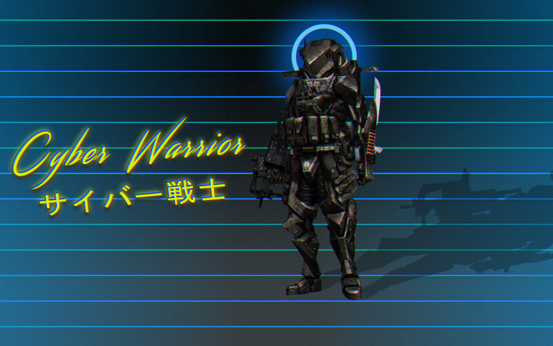 Cybernetic Warrior — Blue