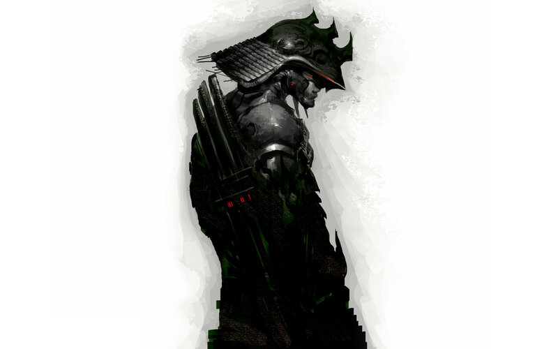 cybernetic warrior concept art