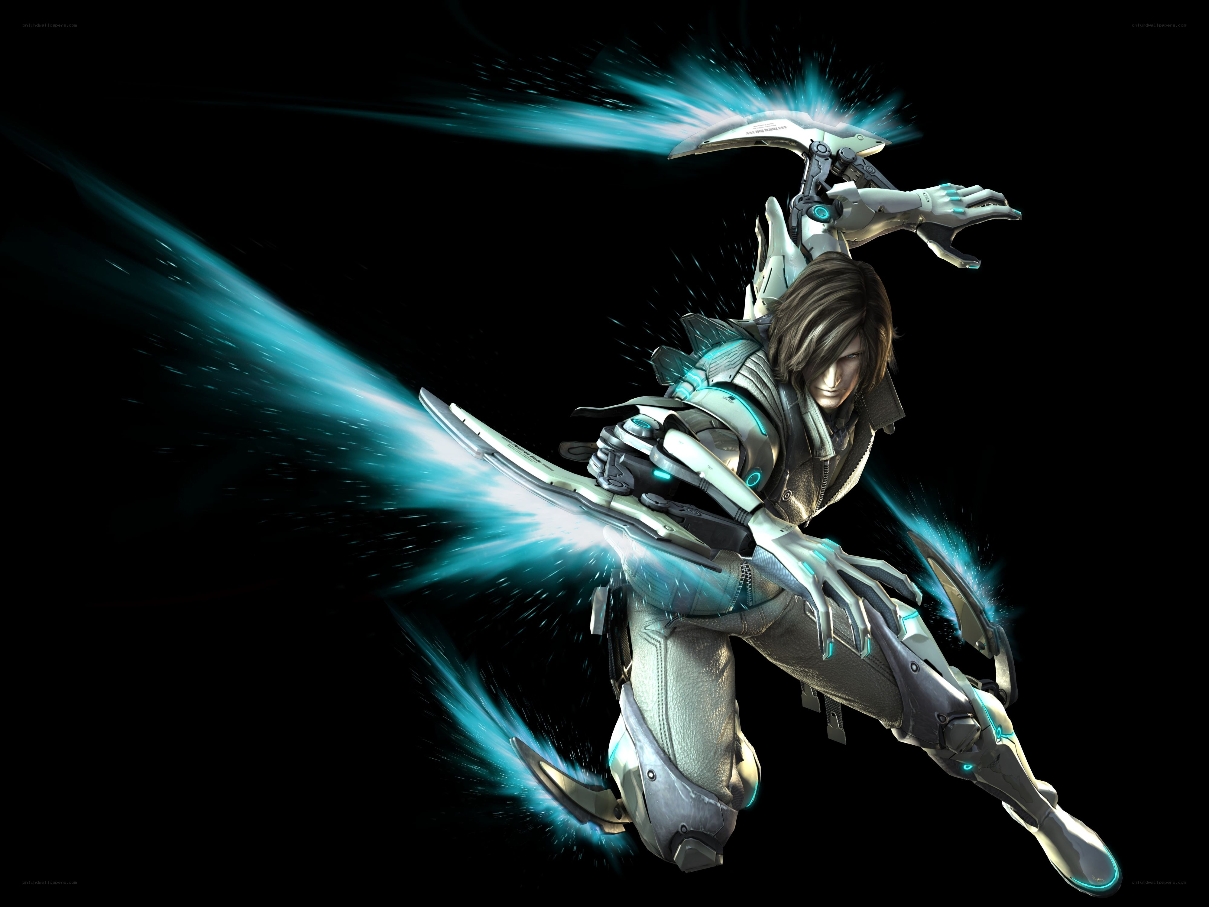 cybernetic warrior in action
