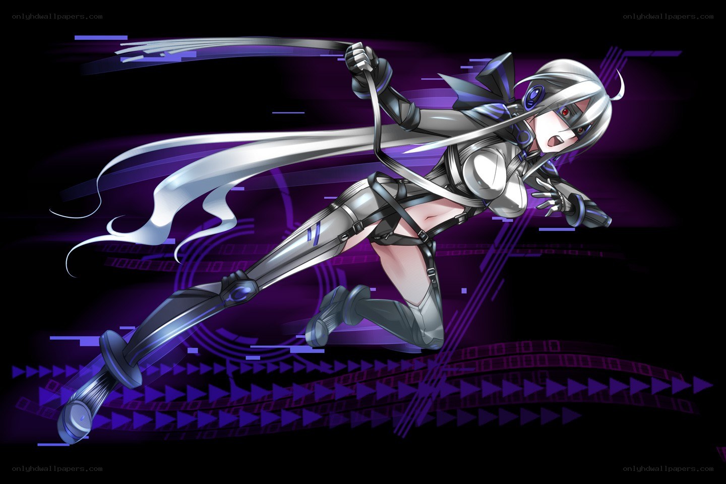 cybernetic warrior in action