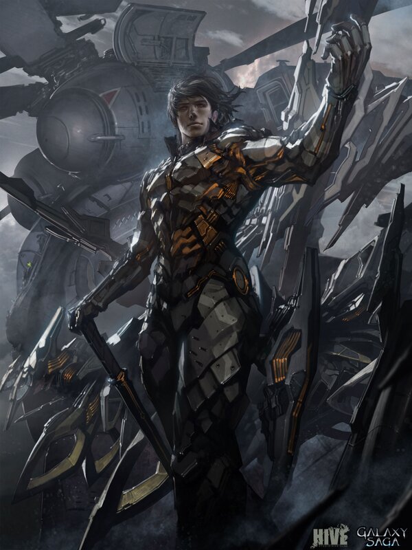 cybernetic warrior in battle
