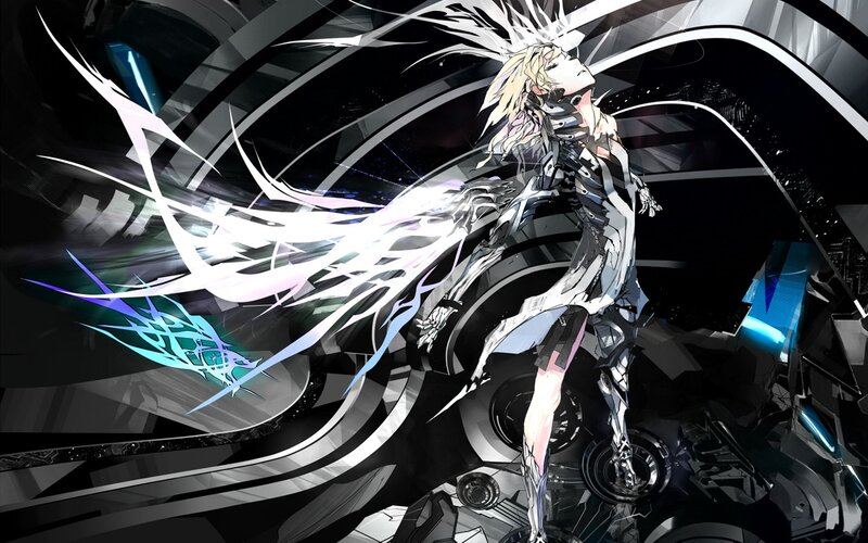 cybernetic warrior in motion
