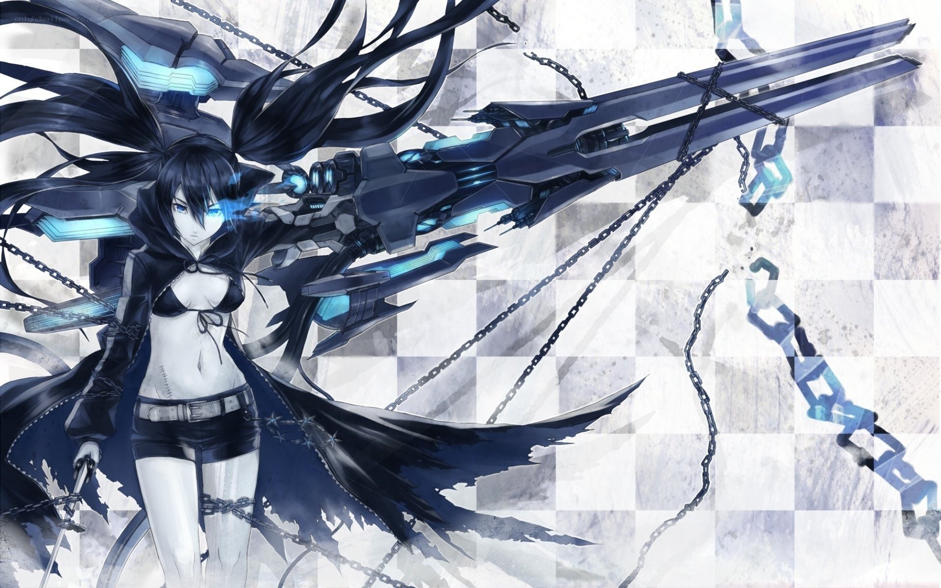 cybernetic warrior with chains