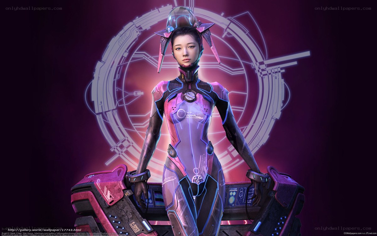 cybernetic warrior woman