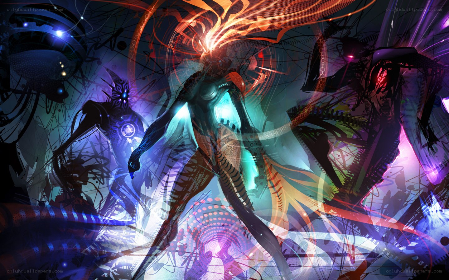 cybernetic warriors in battle