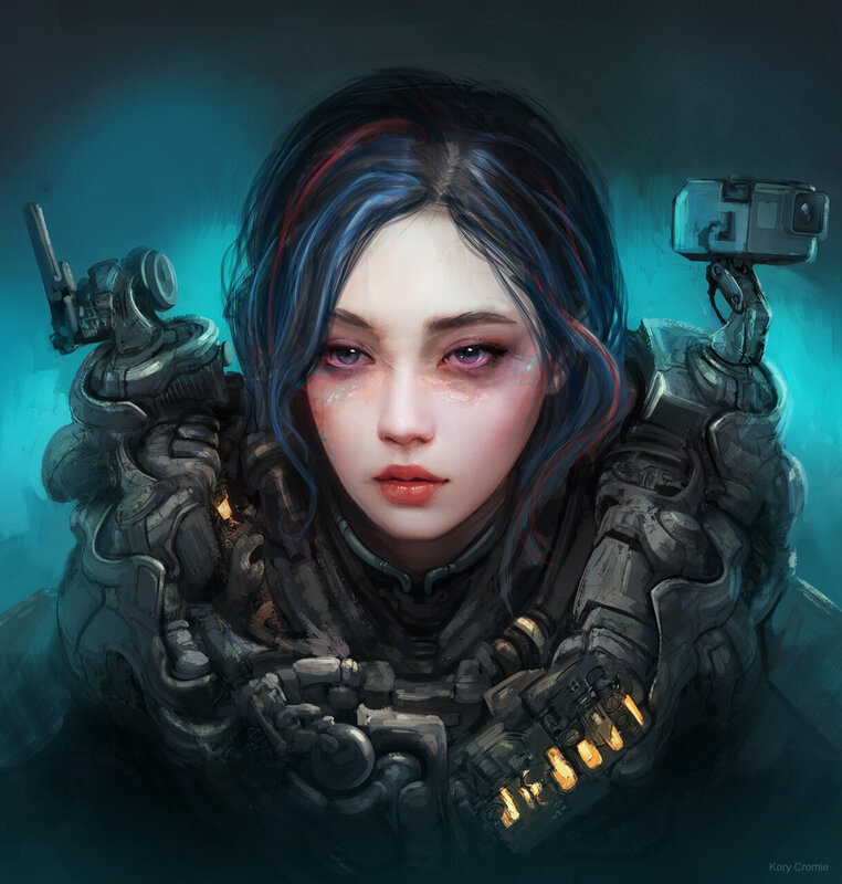 Cybernetic Woman with Camera