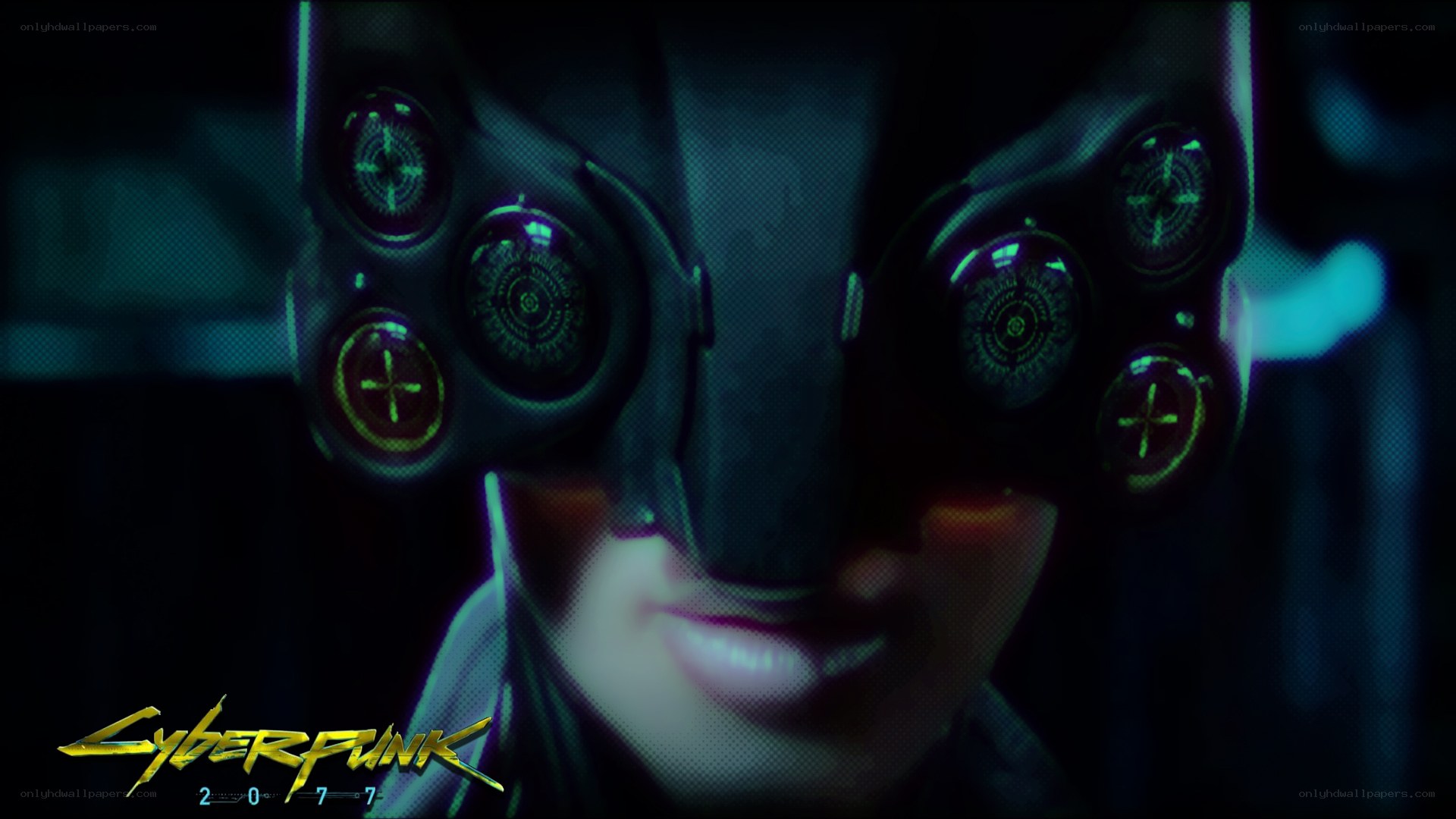 Cyberpunk 2077 character close-up