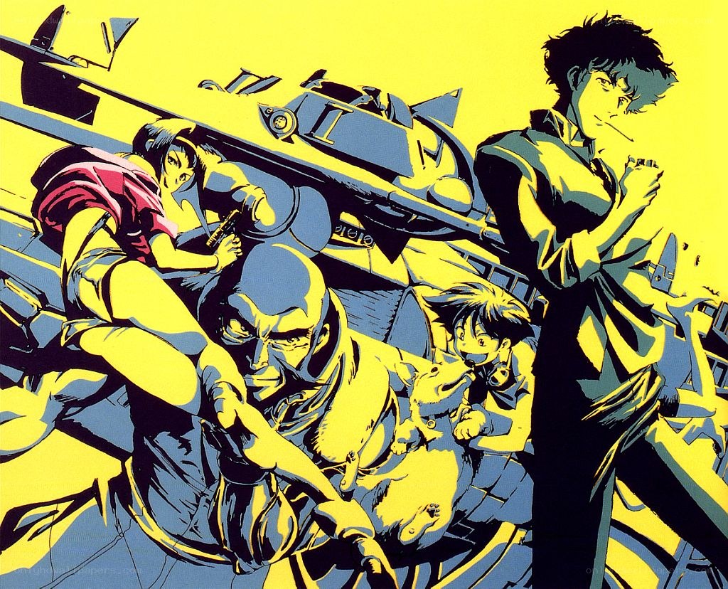 Cyberpunk action scene