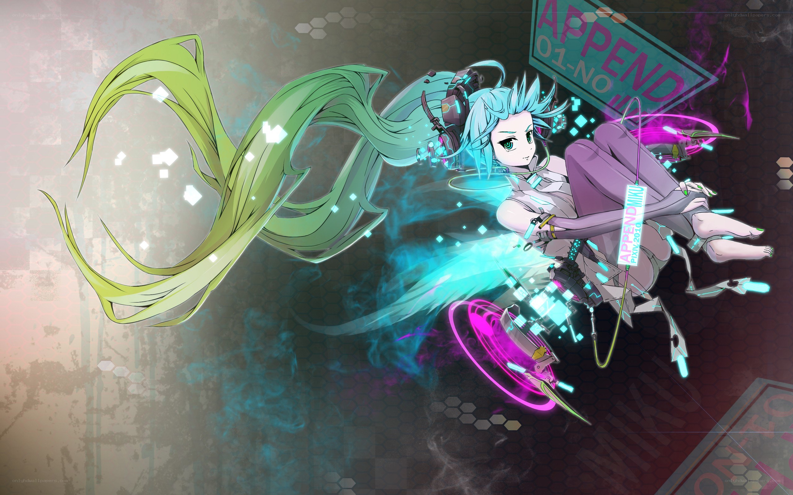 cyberpunk anime character art