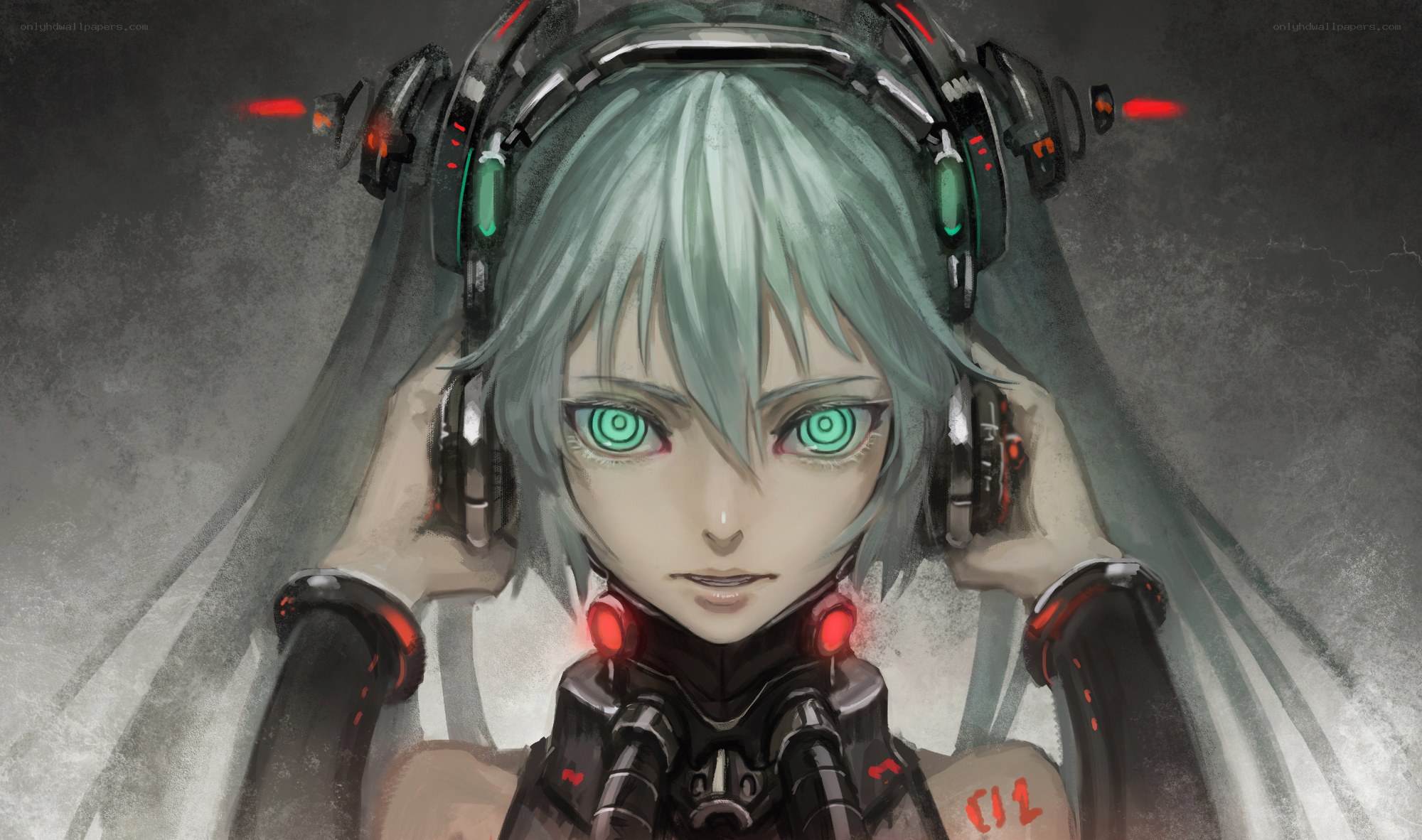 cyberpunk anime character portrait