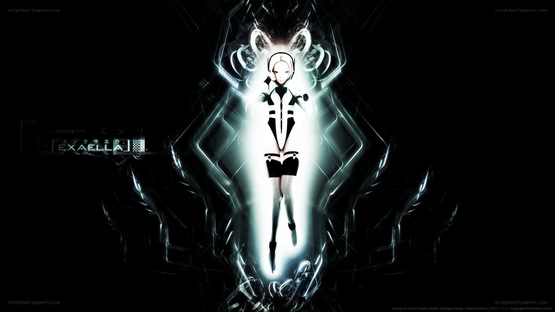 Cyberpunk anime character wallpaper
