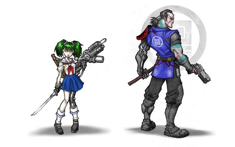 cyberpunk anime characters