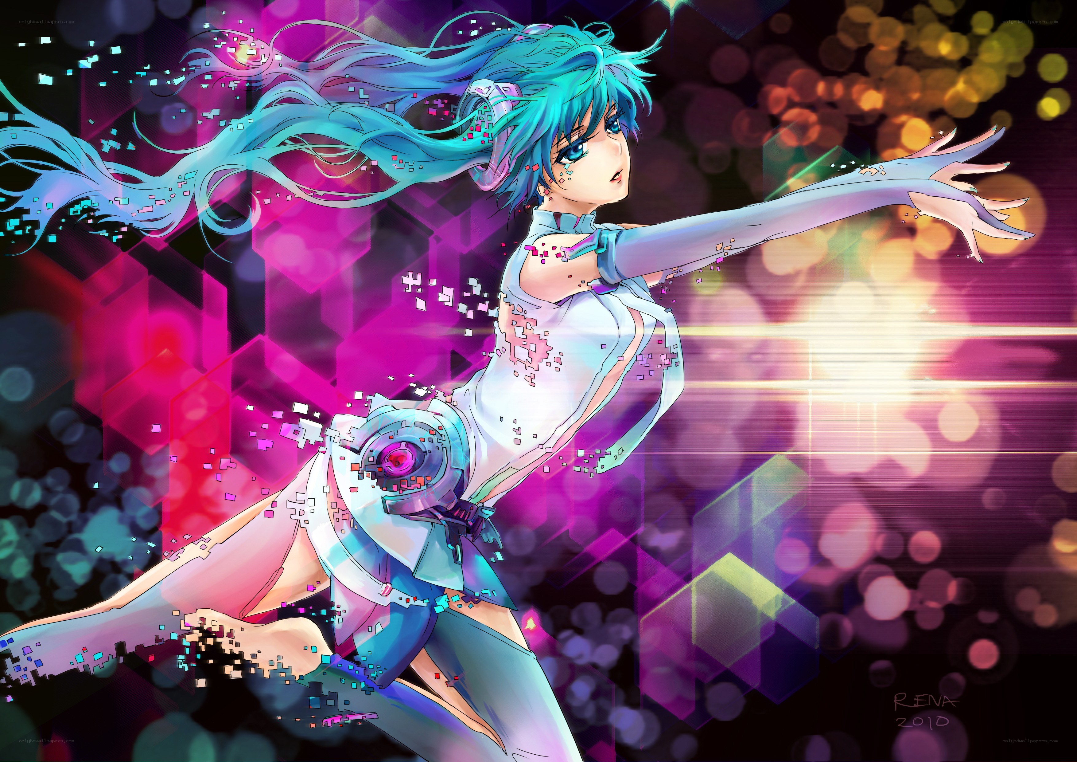 cyberpunk anime dancer