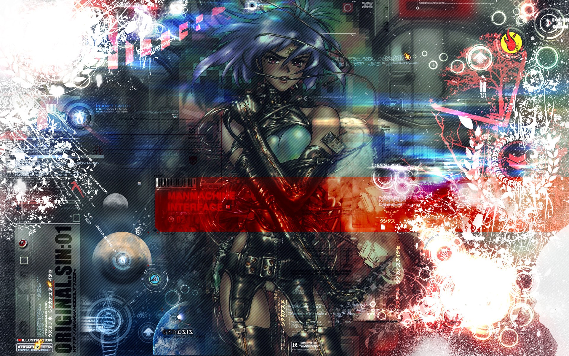 cyberpunk anime warrior