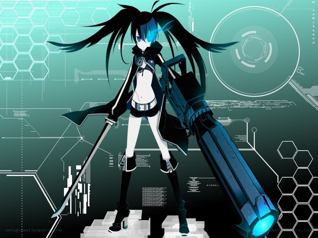 cyberpunk anime warrior