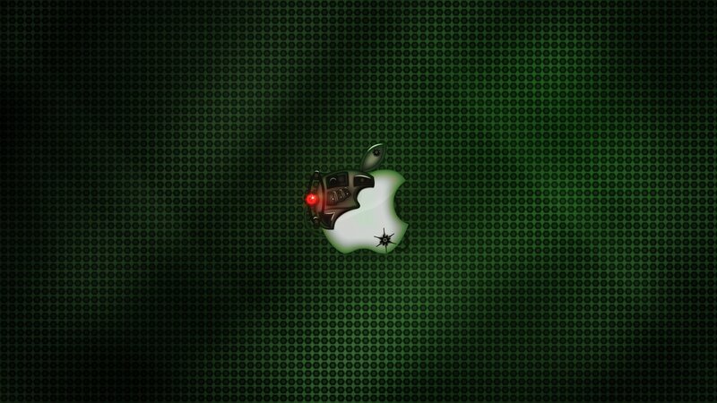 cyberpunk apple logo