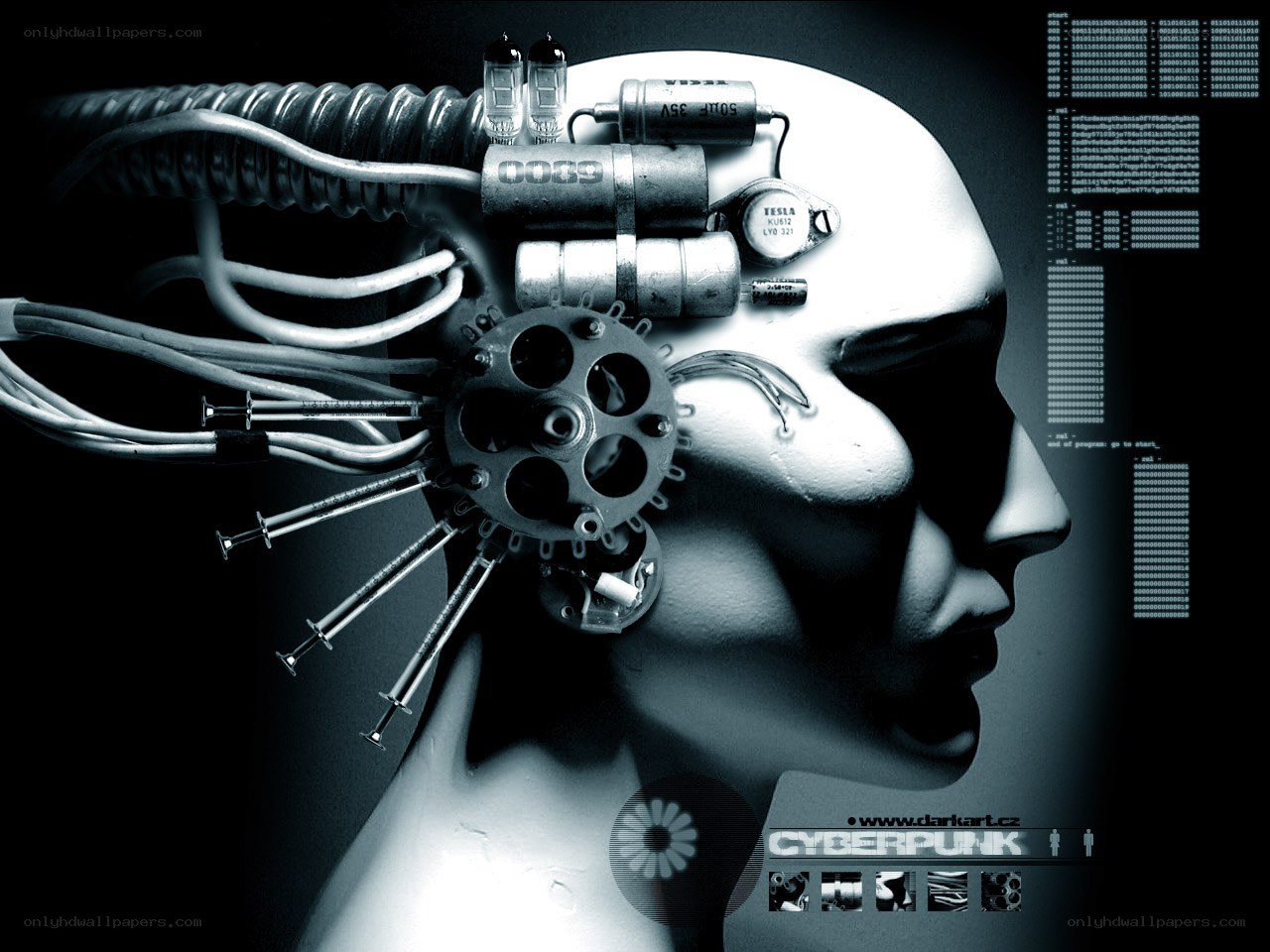 cyberpunk brain implant