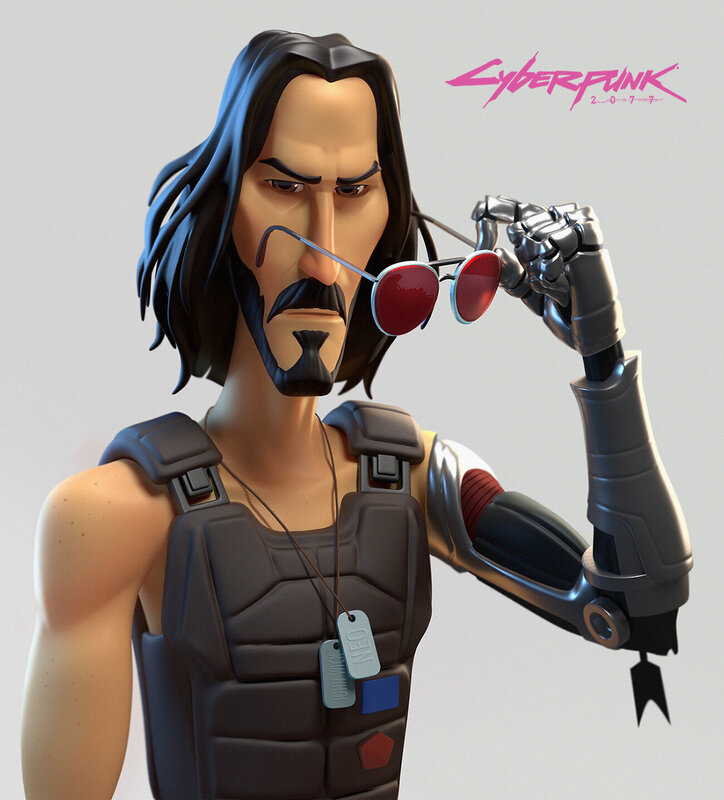 Cyberpunk Character — Gray