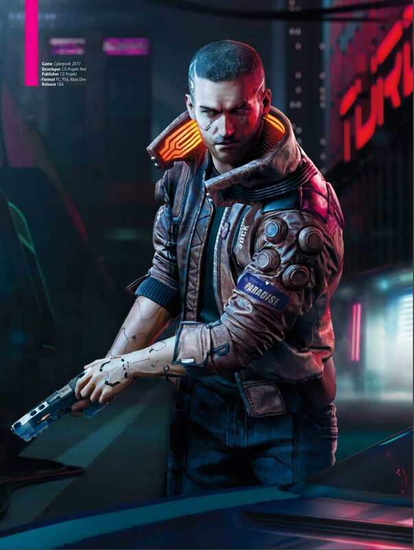 Cyberpunk Character Holding Gun